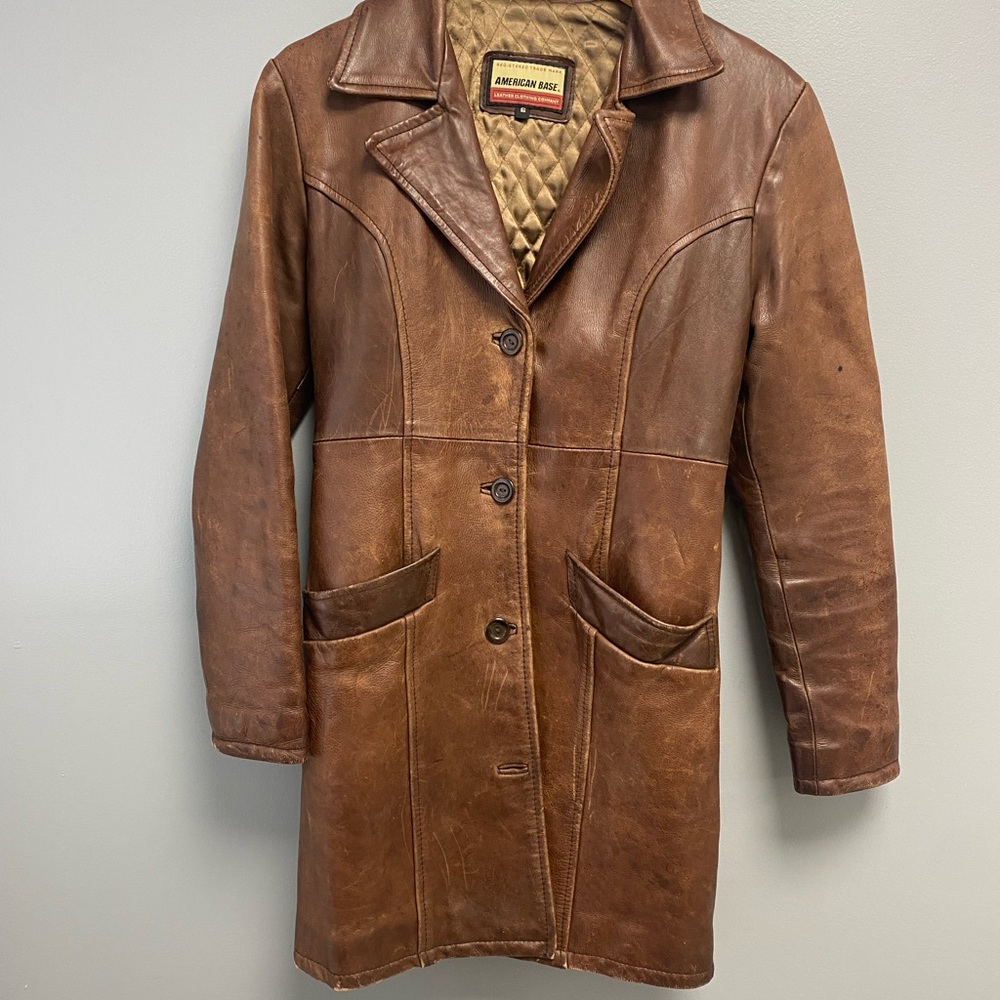 American Base leather jacket
